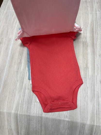 NWT 3m Pink/White/Blue Onesie 4 Pack