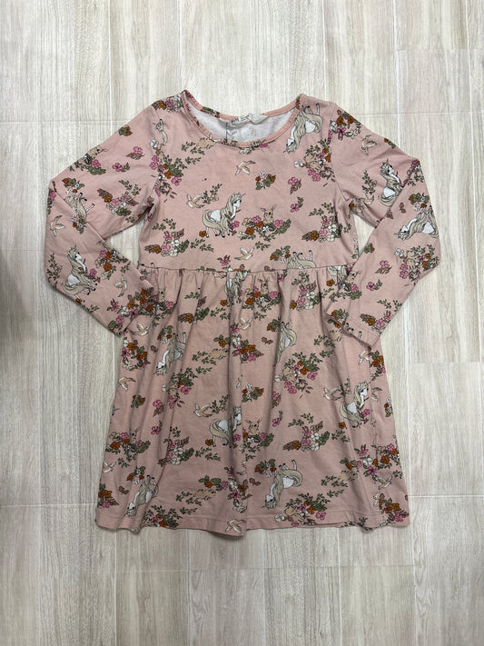 5/6 Pink Unicorn/Bunny Long Sleeve Dress