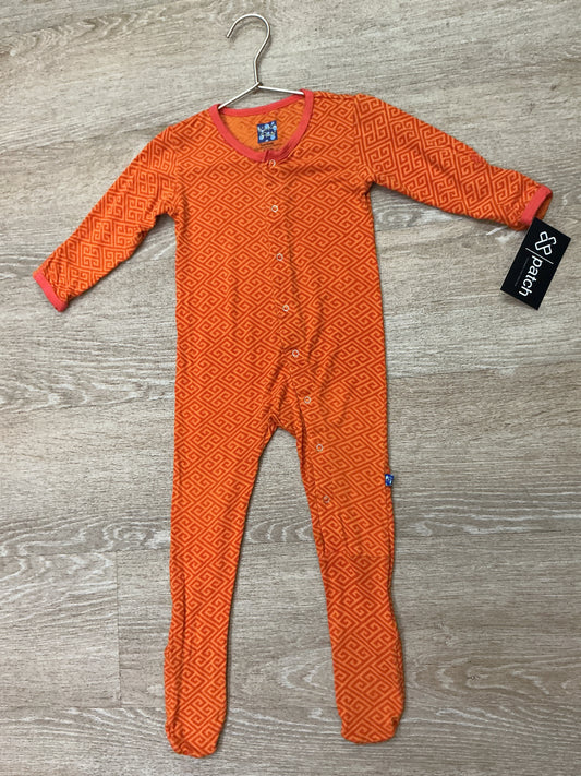 18-24m Kickee Pants Maze Pattern Pajama Romper