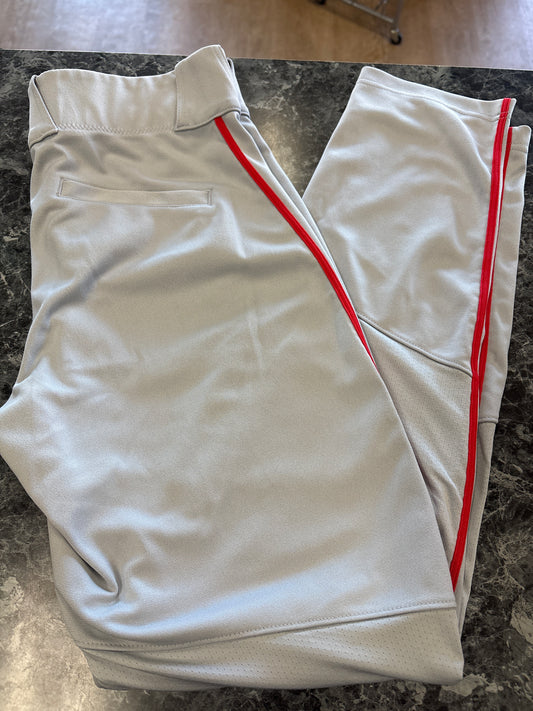 Youth Small - Grey/Red Nike Baseball Pant