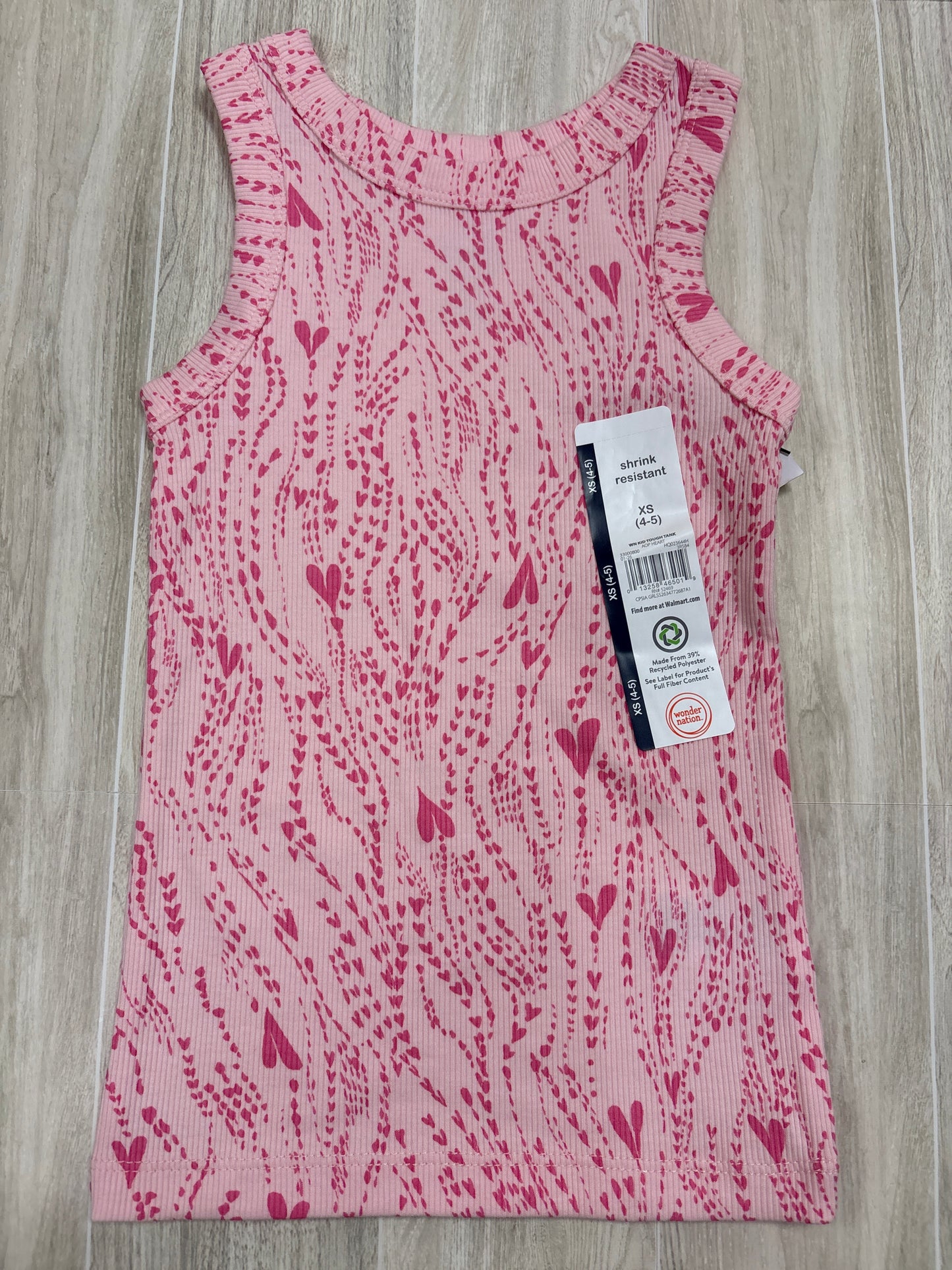 NWT 4/5 Pink Heart Tank