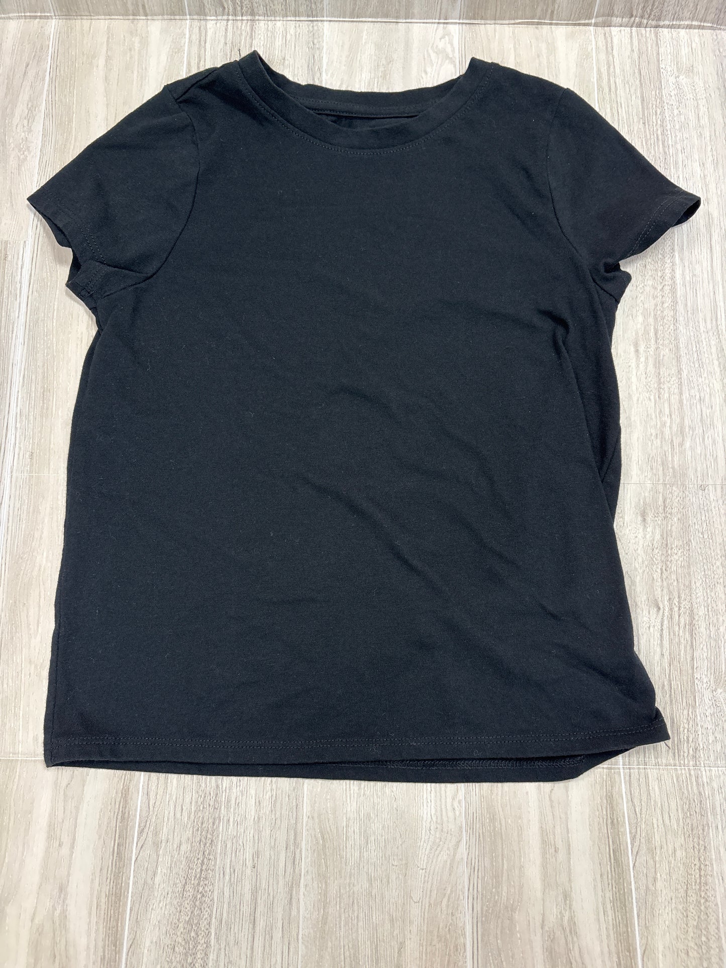 6/7 Black Basic Short Sleeve Tee