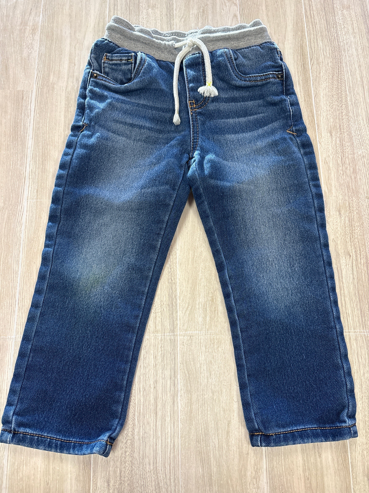 3T Medium Wash Pull On Denim Straight Leg Denim