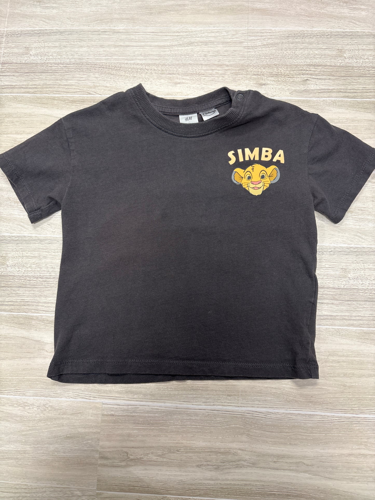 18m Charcoal Simba Graphic Shirt with Back Detail - Blemish