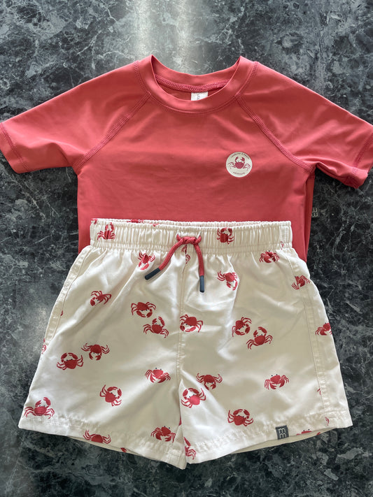3T Crab 2 Piece Swim Set