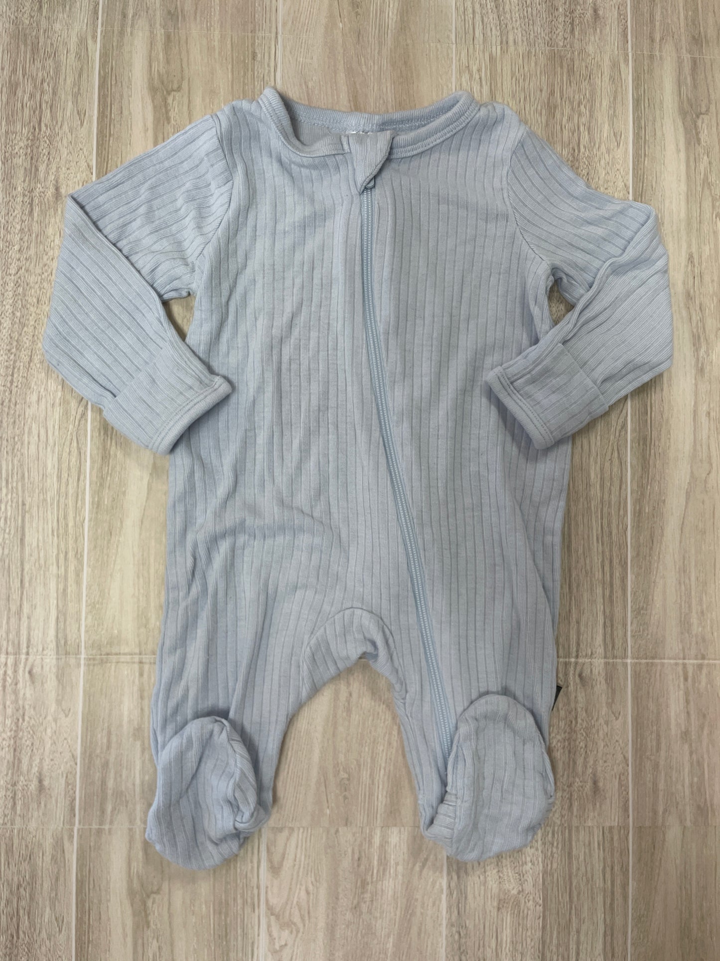 Newborn Light Blue Ribbed Pajama