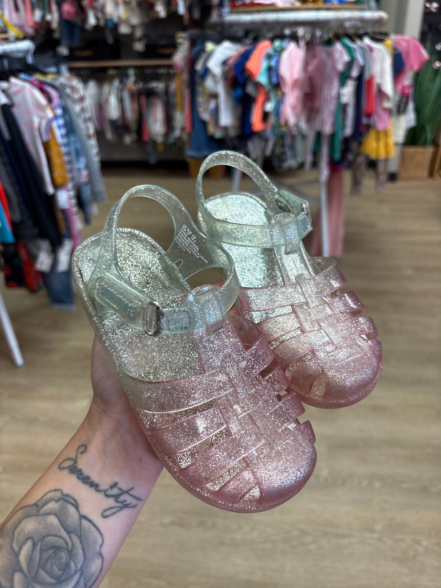 10c Ombre Glitter Sandal
