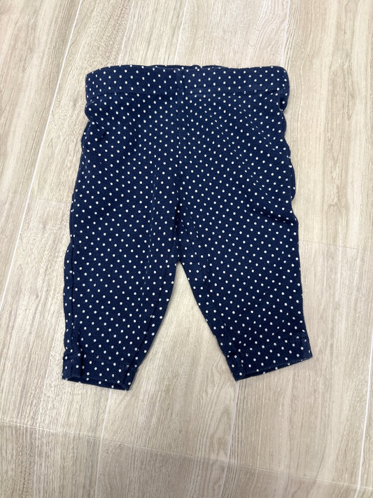 0-3m Navy Polka Dot Legging