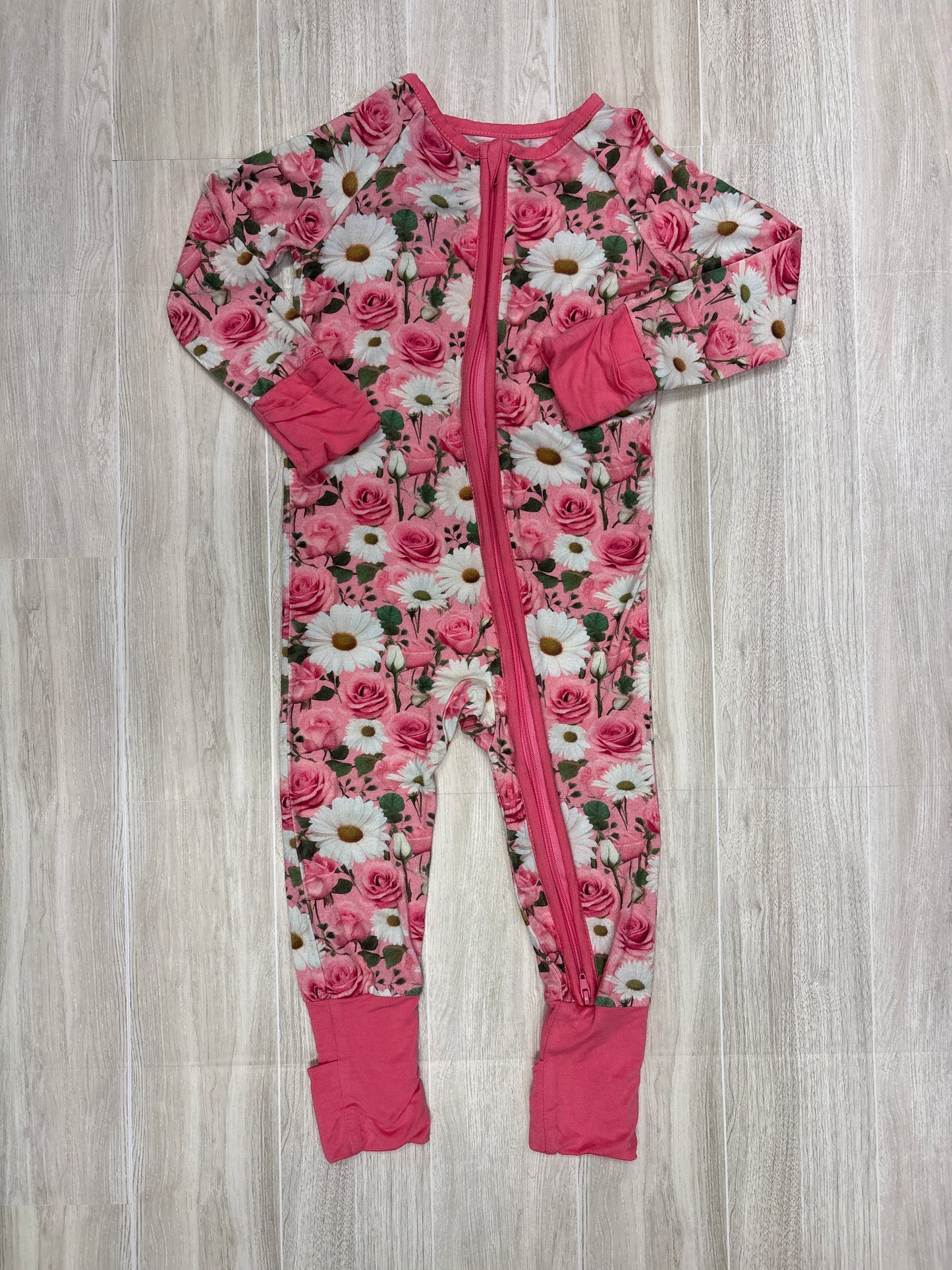 12-18m Pink Roses Floral Pajama