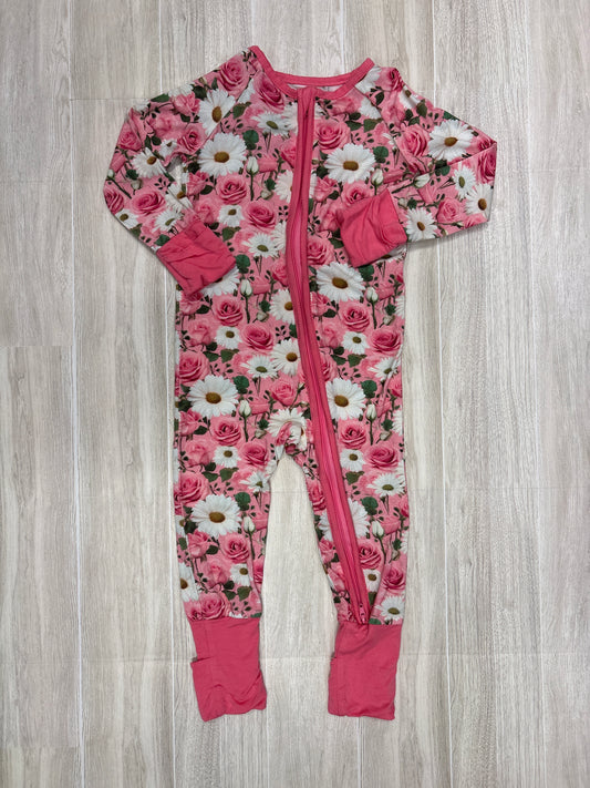 12-18m Pink Roses Floral Pajama