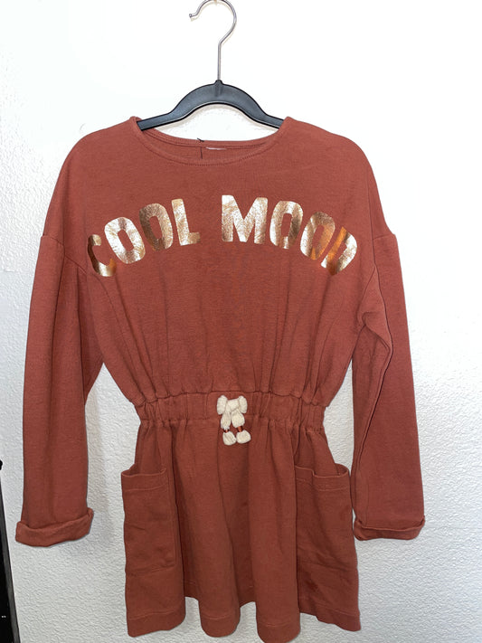 7/8 Cool Mood Rust Sweater Dress