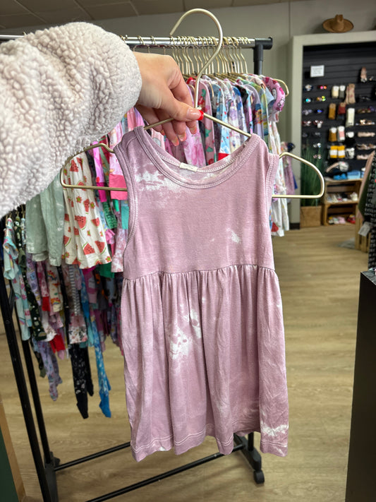 18-24m Larkspur Mauve Dyed Tank Dress