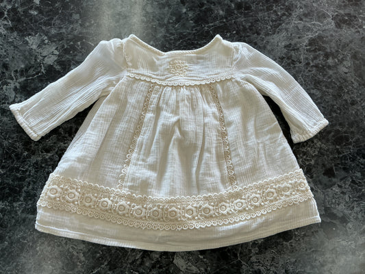 3-6m Gap Cream Detailed Top