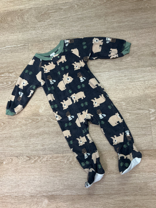 12m Fleece Bear Forest Pajama