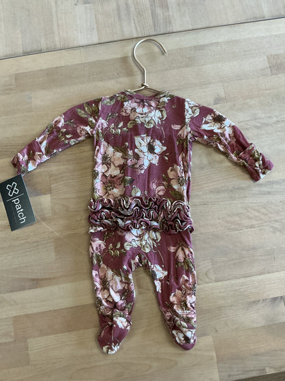 Newborn Angel Dear Mauve Floral Pajama