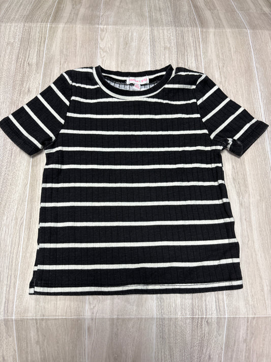 6 Striped Ribbed Top