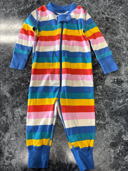 3-6m Hanna Anderson Colorful Striped Pajama