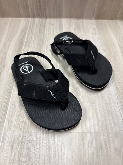 8c Black Volcom Sandal