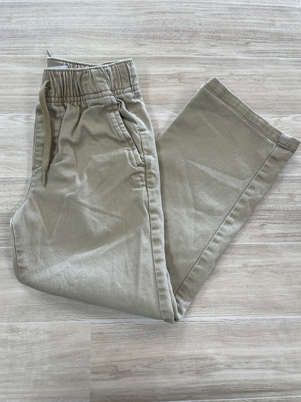 6/7 Khaki Straight Leg Pull On Pants