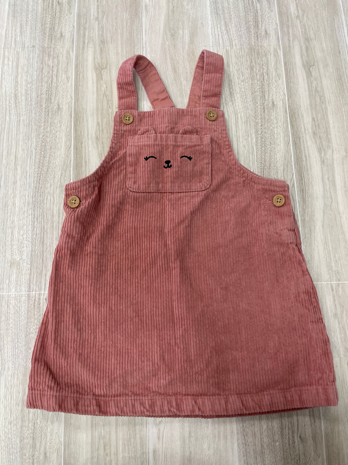 12m Mauve Corduroy Pocket Overall Tank Dress