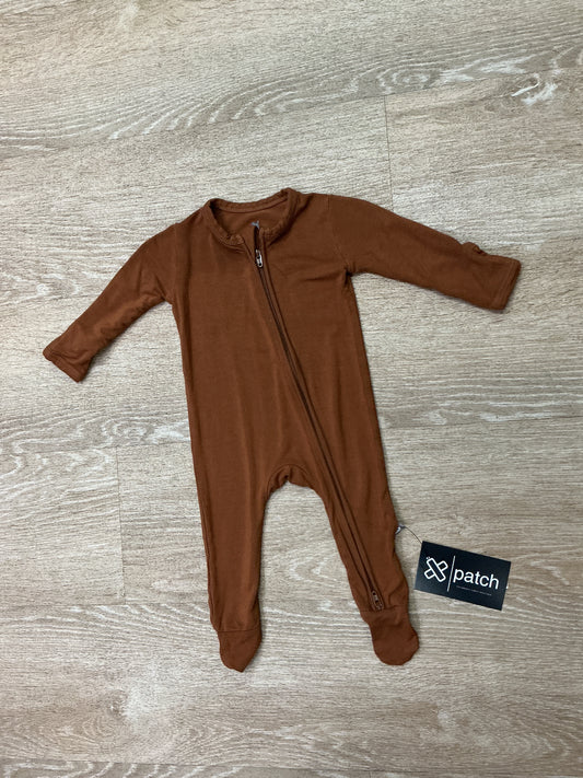 0-3m Rust Bamboo Pajama