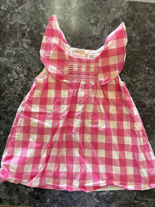 18-24m GAP Pink Checkered Dress