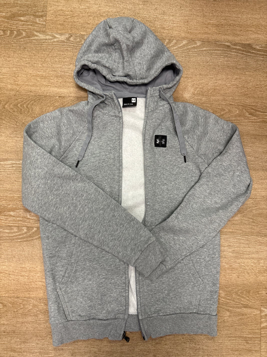 Womens Small Under Armour Light Grey Zip Up Hoodie
