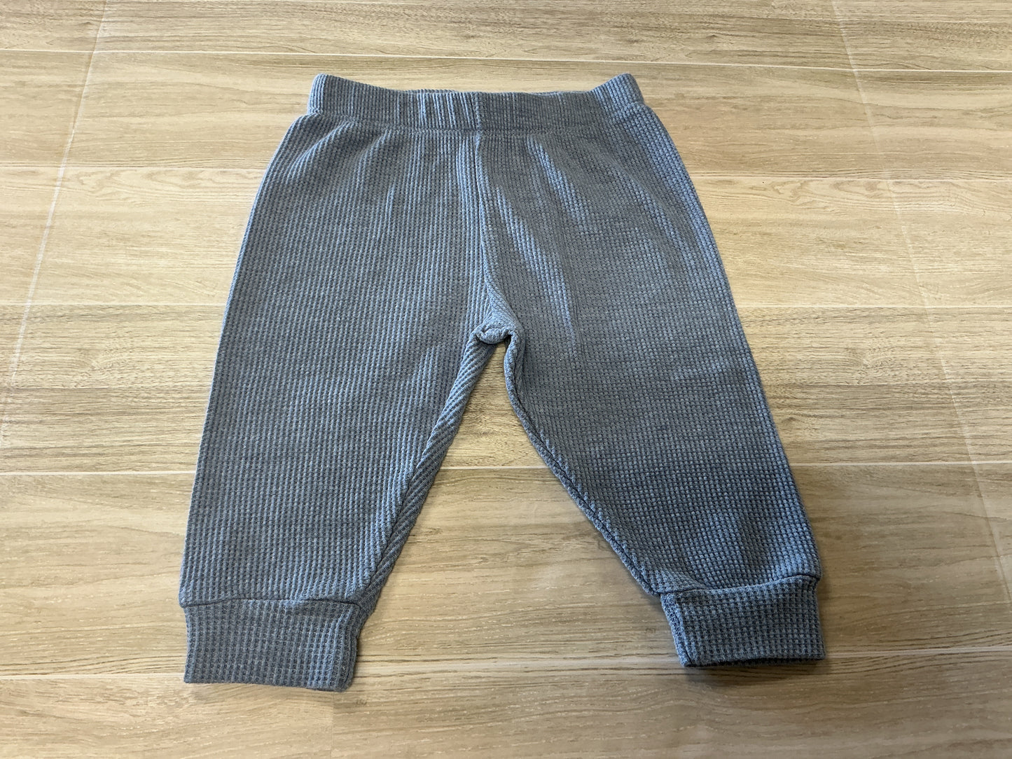 3-6m Waffle Knit Blue Pants