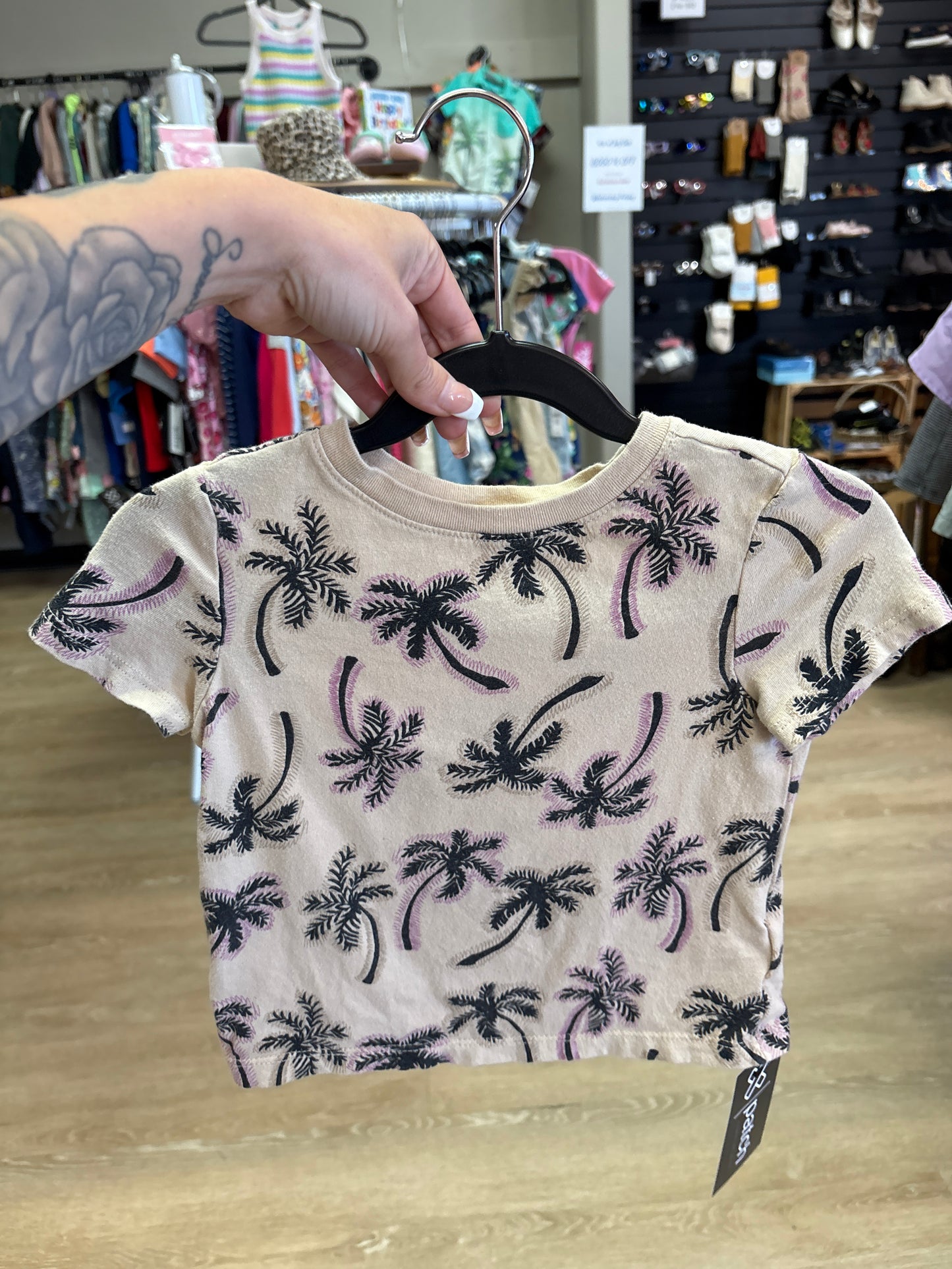 2T Tan Palm Trees Tee