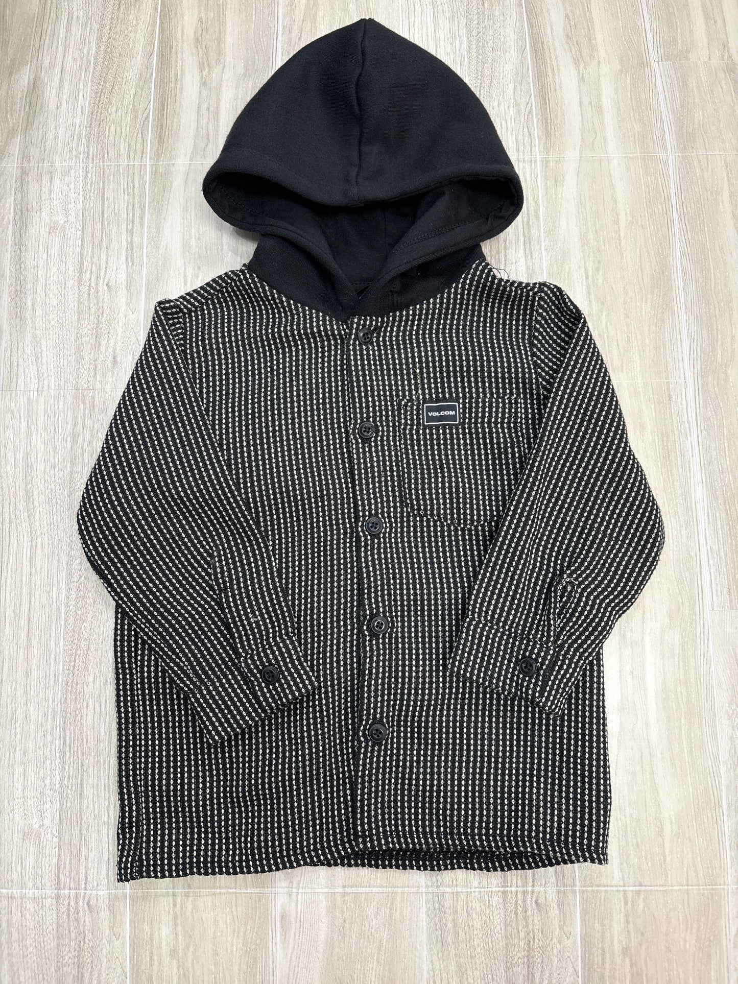 2T Volcom Striped Hooded Shirt