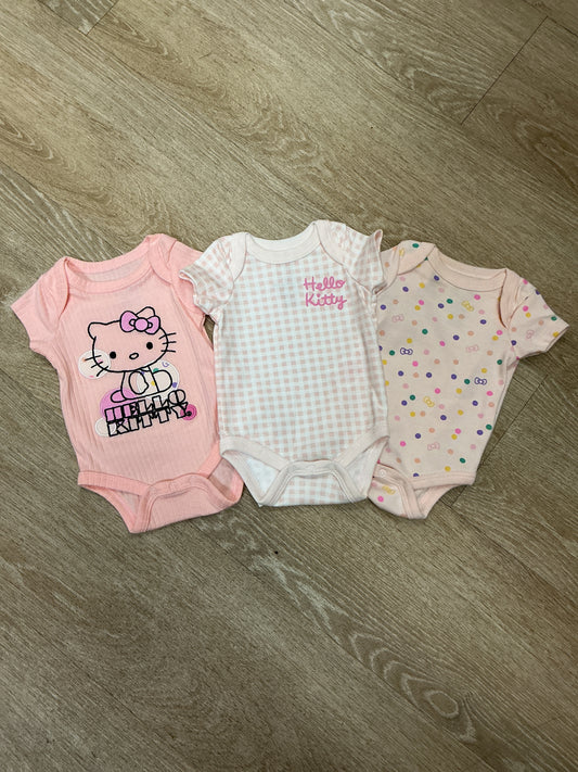 Newborn Hello Kitty Onesie 3 Pack