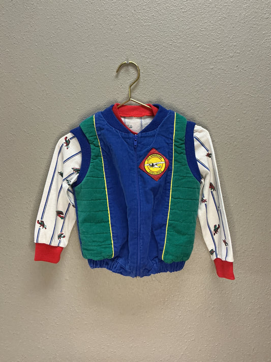 VINTAGE 4T Vintage Airplane Vest + Longsleeve Set