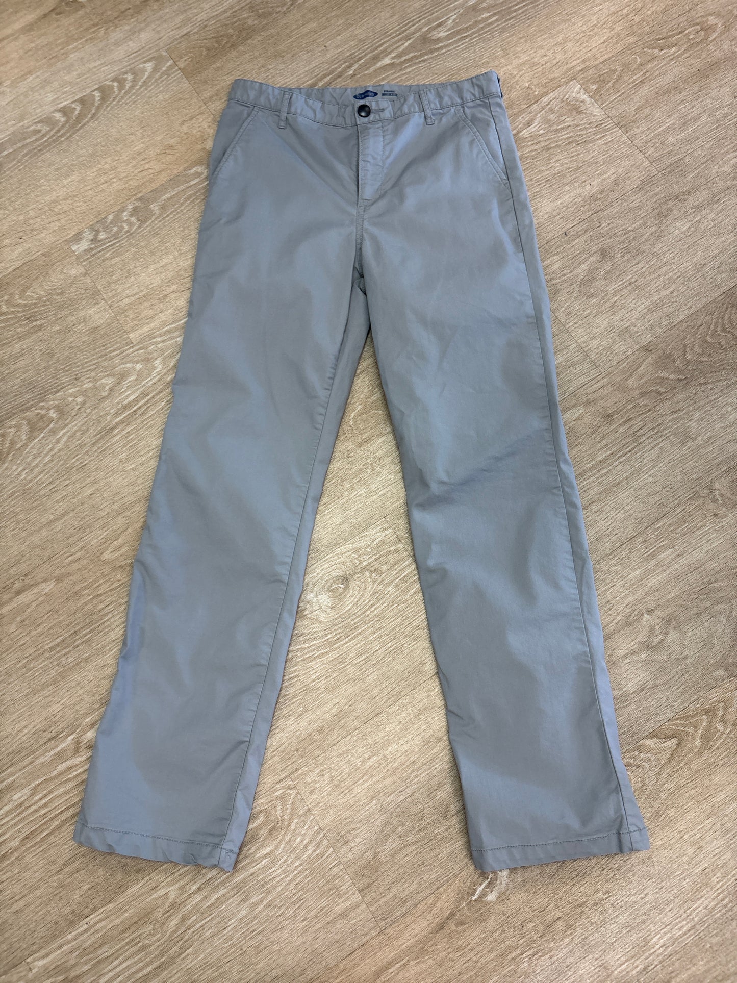 16 Grey Built In Flex Straight Leg Pant