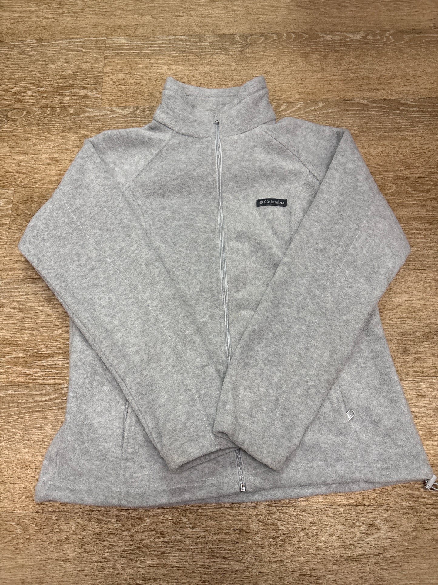Womens Large Light Grey Columbia Zip Up Jacket