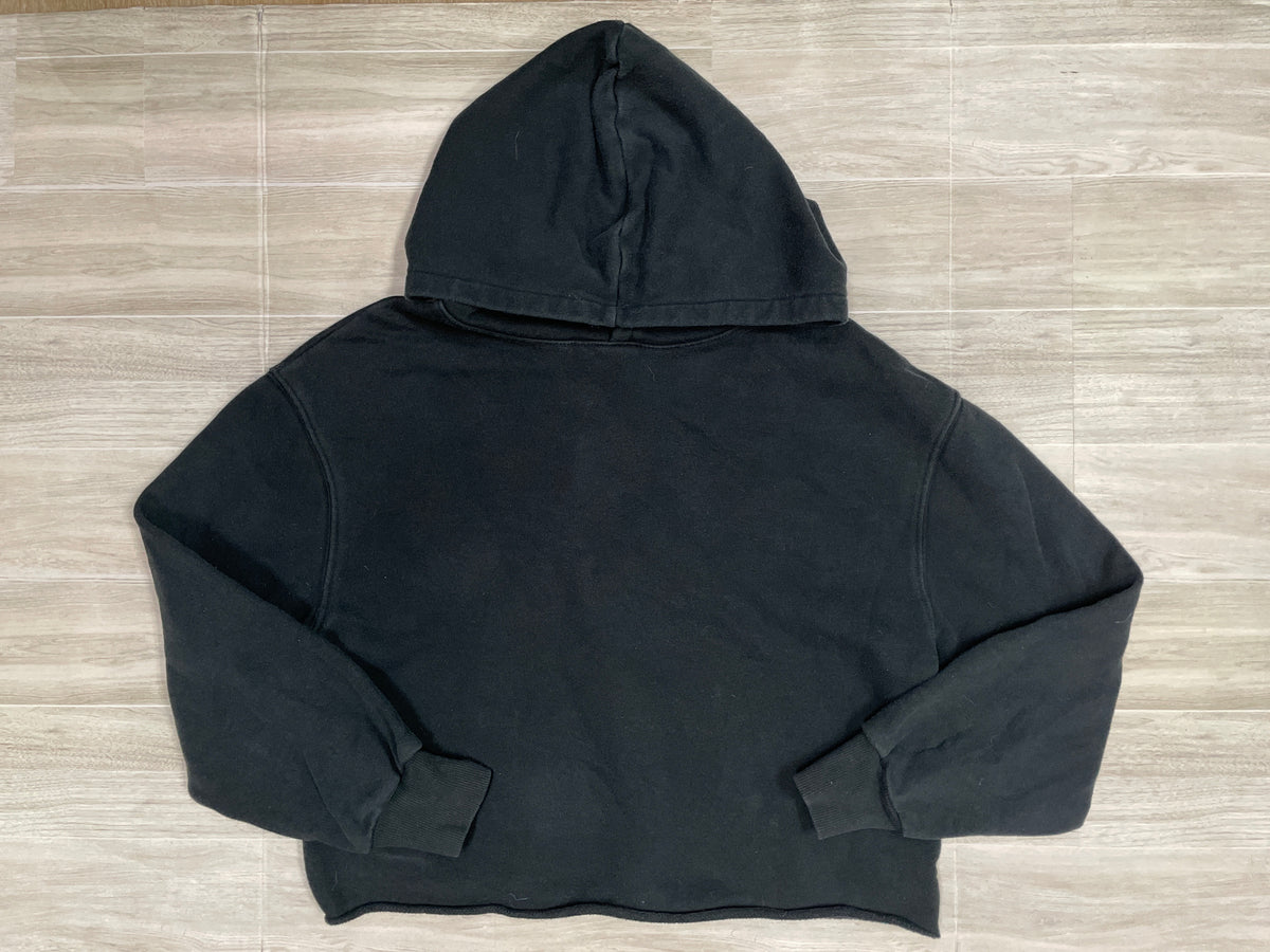 10/12 Black Cropped Hoodie