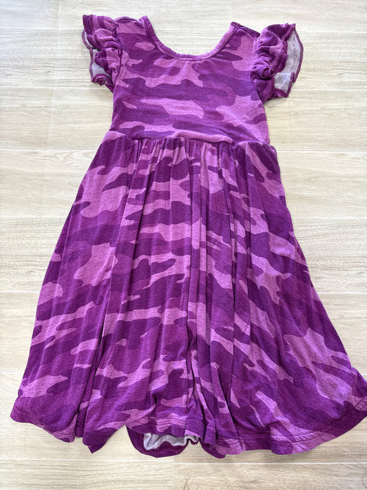 2T Little Sleepies Purple Camo Dress