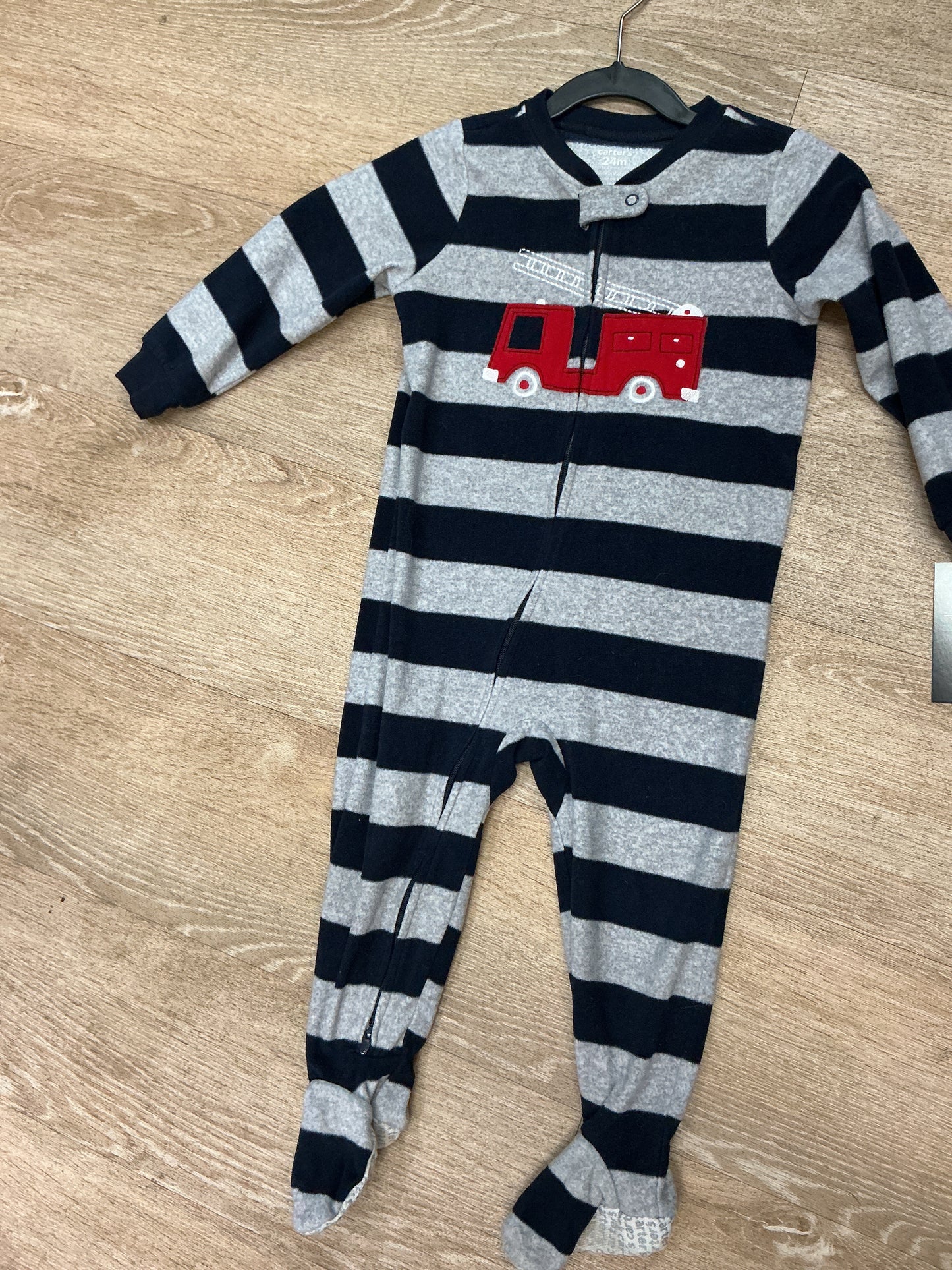 24m Fleece Firetruck Pajama
