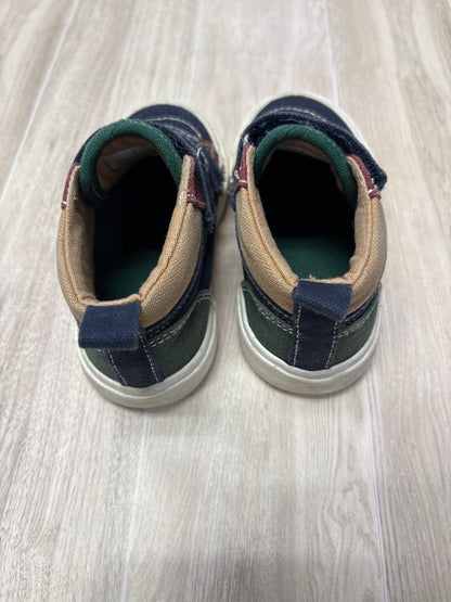 6c Blue/Green/Red Velcro High Top