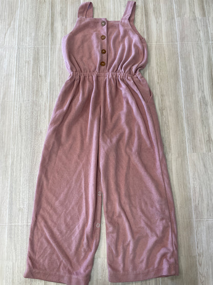 4T Mauve Suede Baileys Blossoms Tank Jumpsuit
