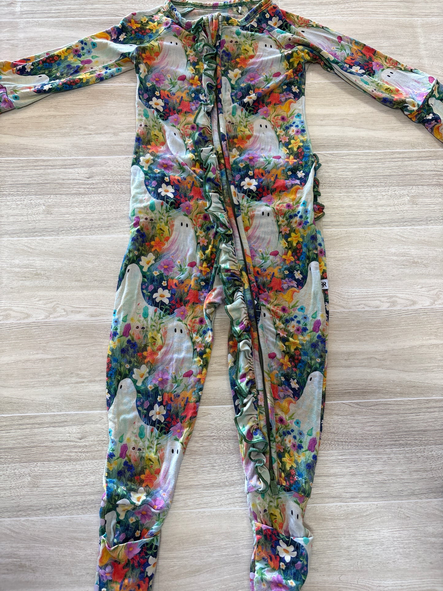 12-18m Floral Ghost Bamboo Pajama