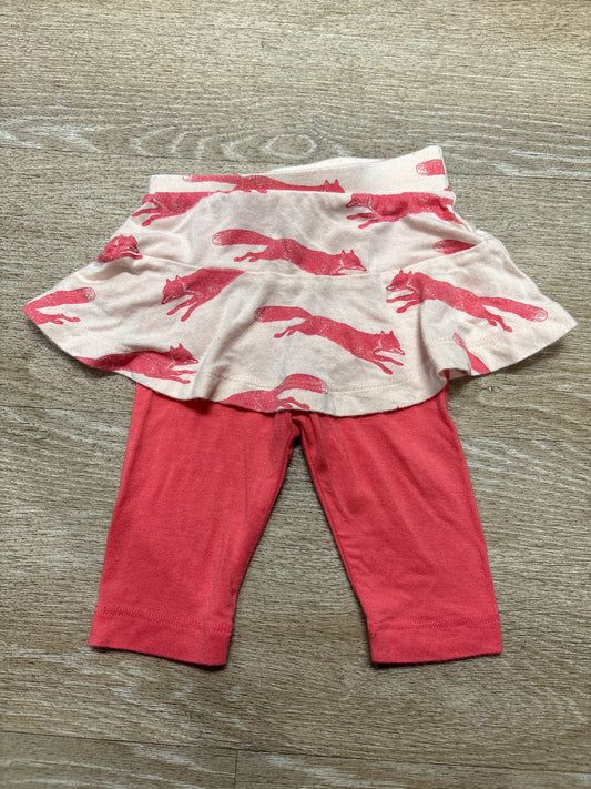 12-18m Kate Quinn Pink Fox Skirted Leggings