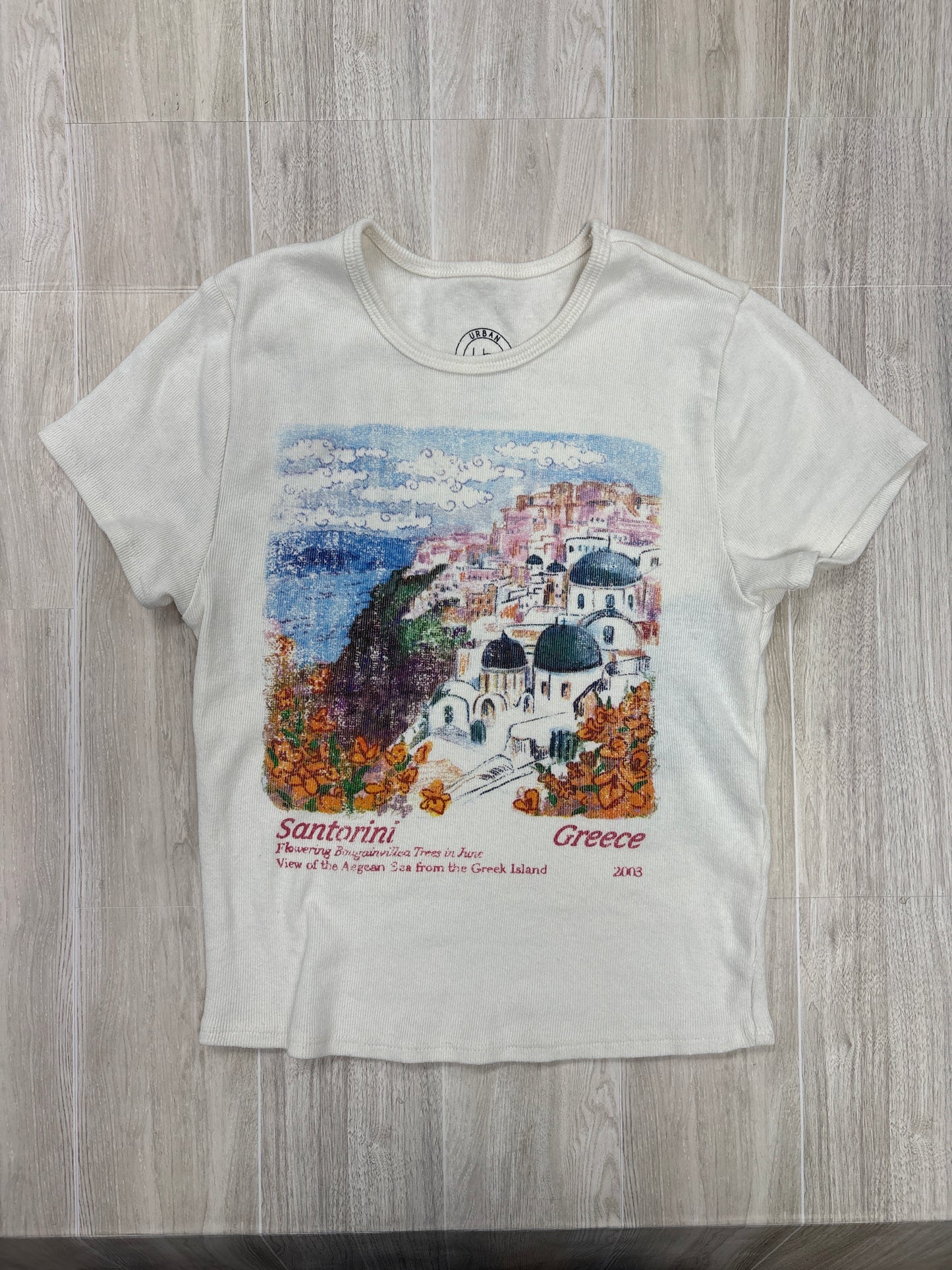 7/8 Urban Outfitters Greece Graphic Tee