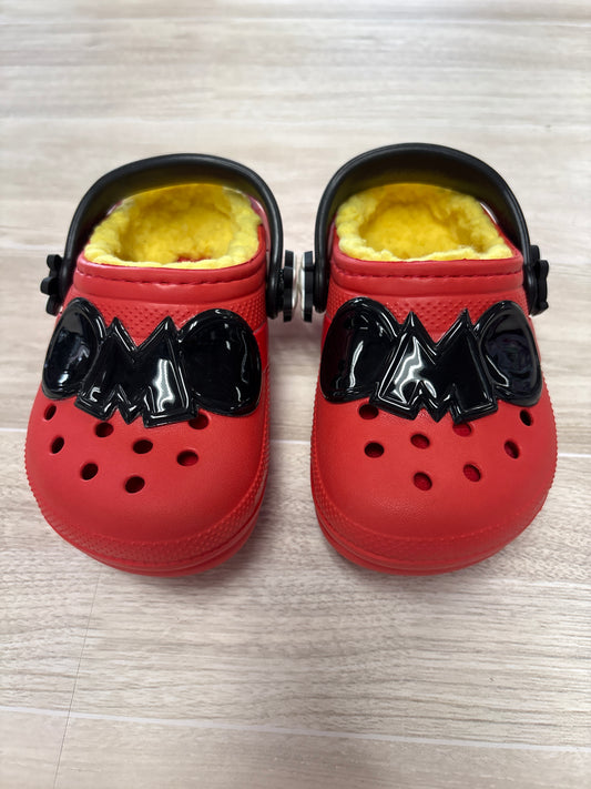 NWOT 6c Mickey Fur Lined Crocs