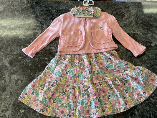 NWT 12m Gauze Floral 4 Piece Set