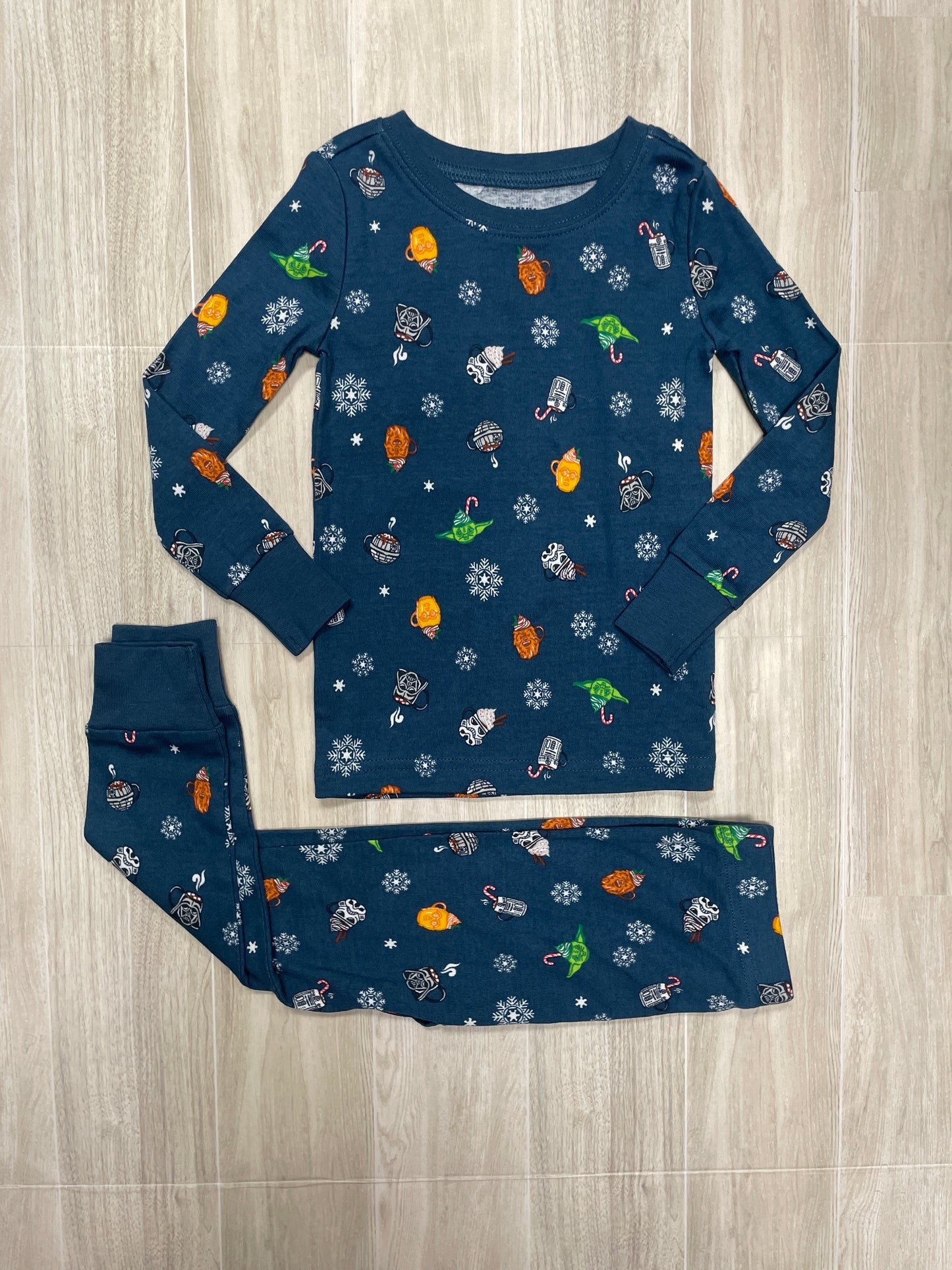 NWT 2T Navy Star Wars Christmas Pajama Set