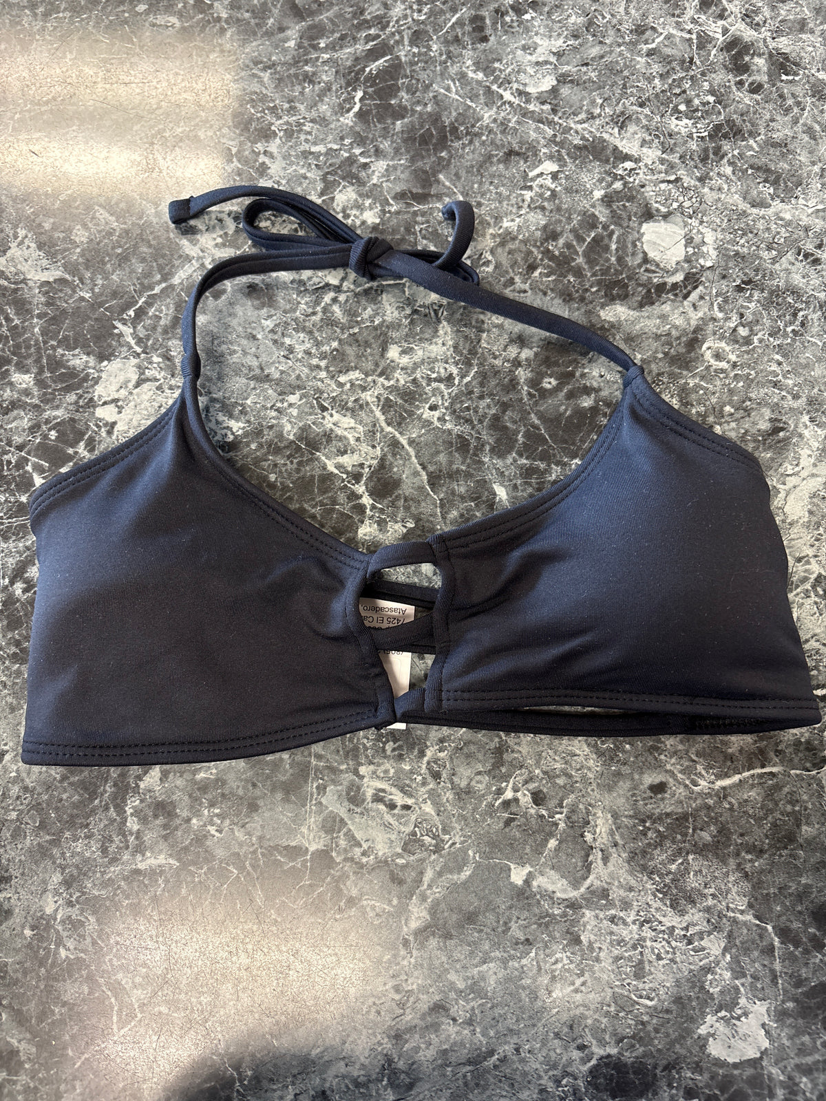 Womens Medium Black Midori Strappy Bikini Top