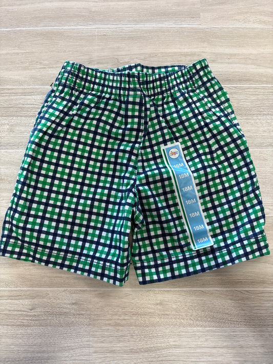 NWT 18m Blue/Green Plaid Short