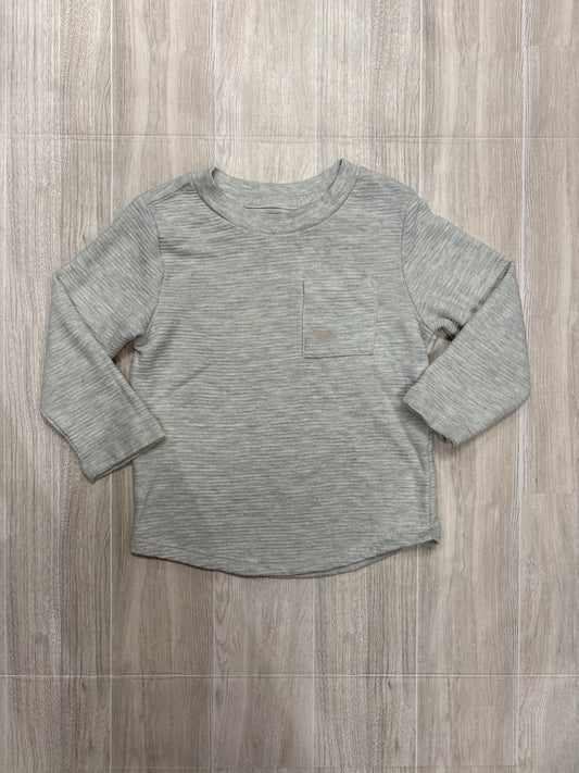 18m Cream Ribbed Pocket Long Sleeve - Blemish