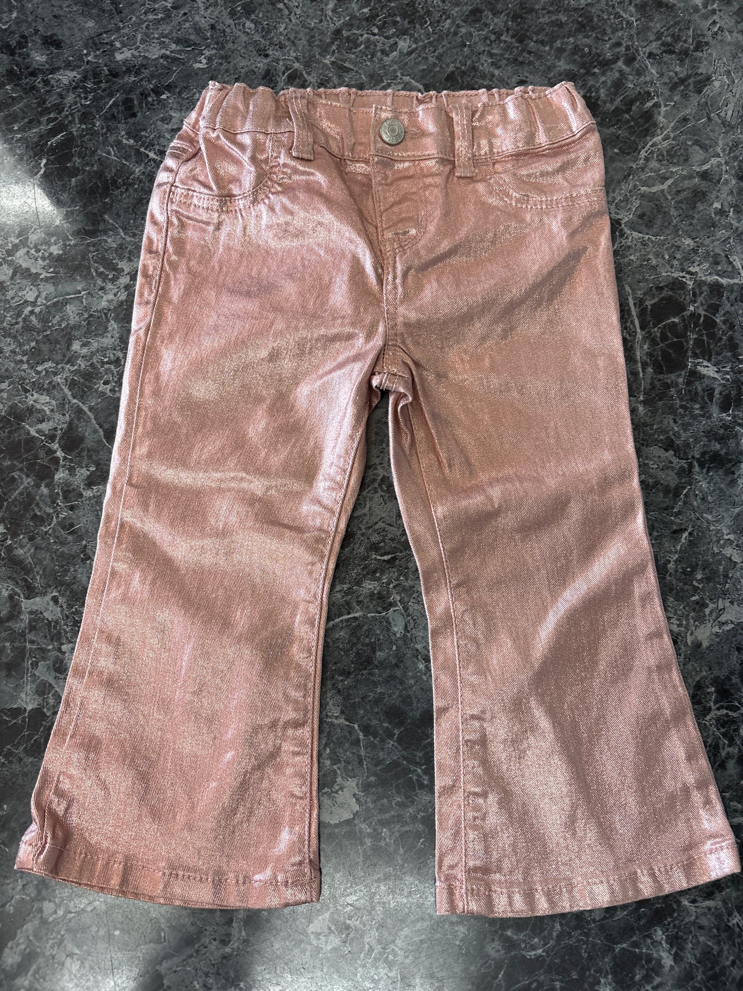 24m OshKosh Rosegold Metalic Pant