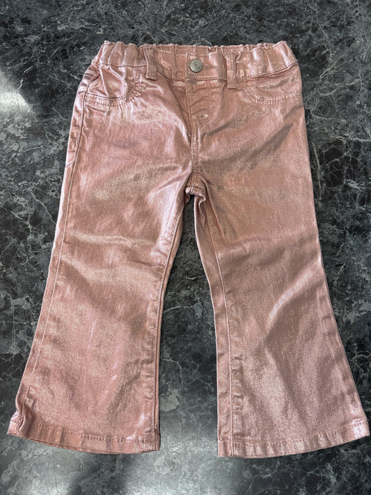 24m OshKosh Rosegold Metalic Pant